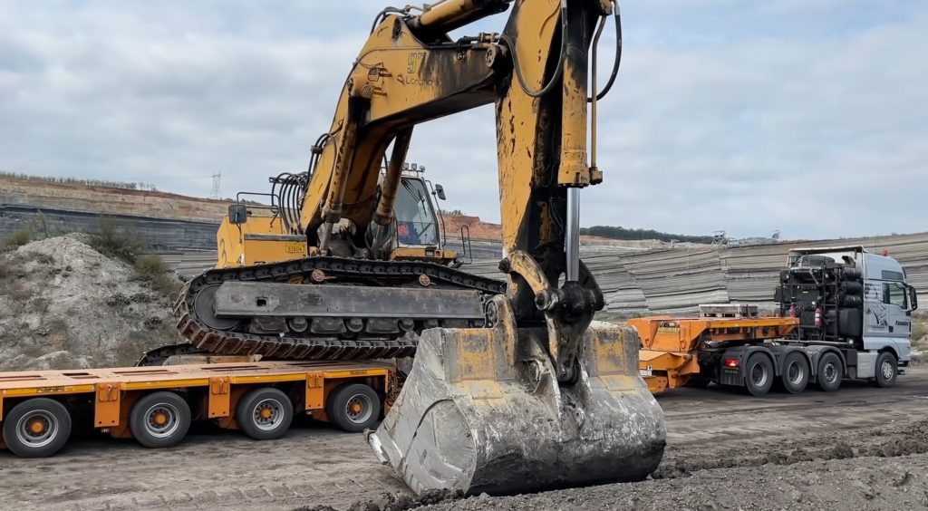 Loading The Liebherr 974 Excavator